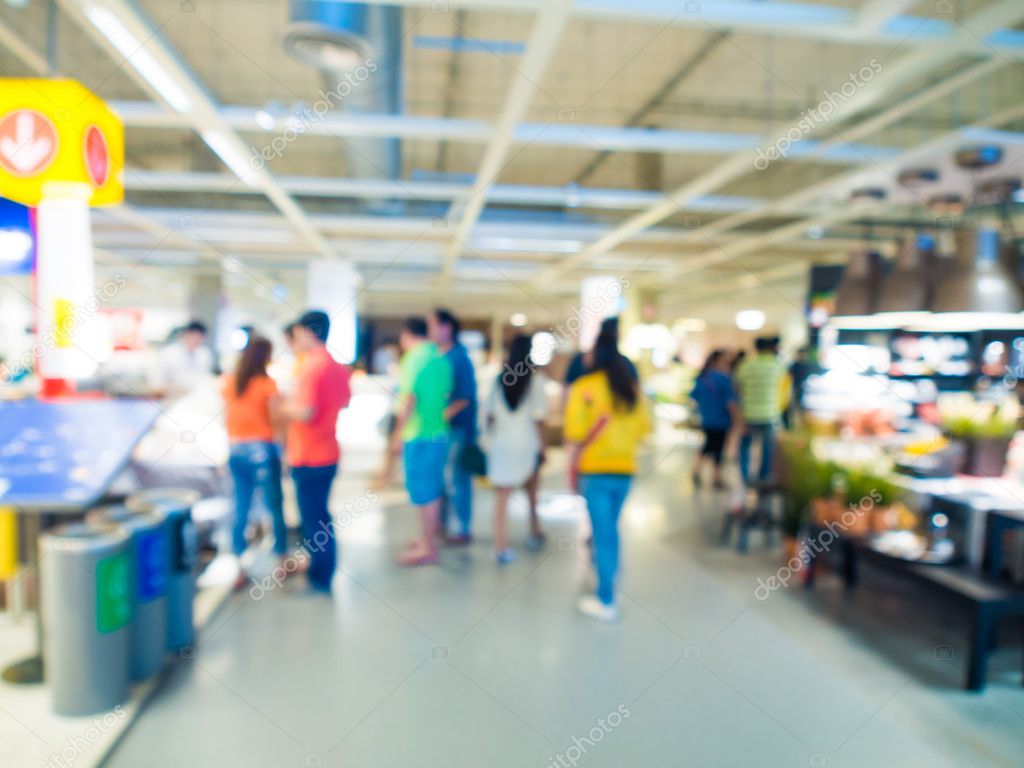 Family Shopping Home Decor Blur Store With Bokeh Background