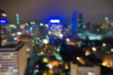 Şehir gece blur görüntü