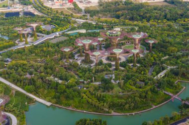 Körfez bahçeleri havadan görünümü