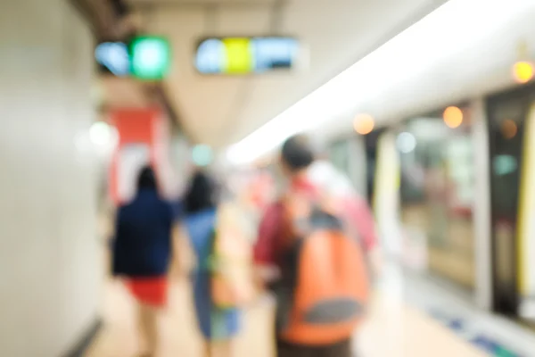 Imagen borrosa para el fondo del tránsito MTR hongkong — Foto de Stock