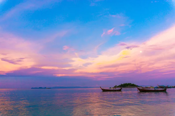 Andaman sea sunset background on the sky