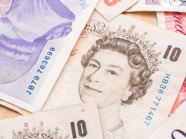 GBP banka notları doku