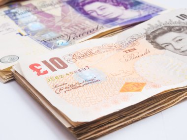 Bohça-in beyaz üzerinde Lirası para birimi