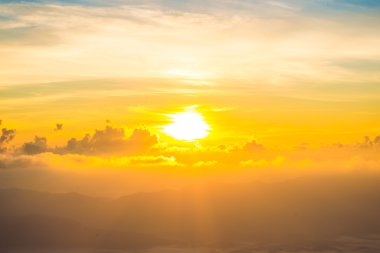 Doğal portakal gündoğumu gökyüzü arka plan