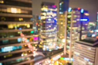 Mevsimlik lighhts Silom Bangkok, Tayland, Thailand, modern şehir