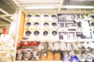 Mutfak mağaza bokeh arka plan bulanıklık