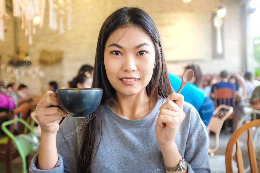 Asian Coffee Shop Girls