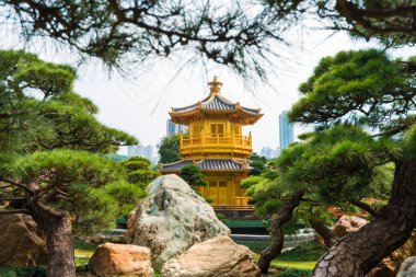 Pavilion mutlak mükemmelliğin nan lian bahçede, hong kong.