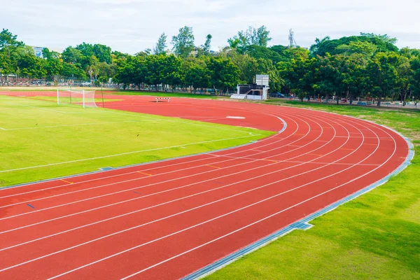 Stade d'athlétisme avec numérotation . — Photo