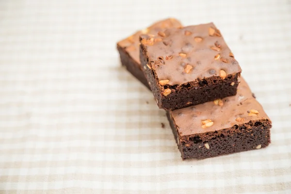 Brownie de chocolate casero fresco — Foto de Stock