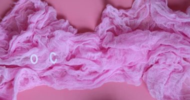 Ekim ayı meme kanseri farkındalığı ayları. Yavaş çekim.