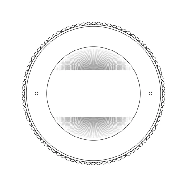 Modèle d'étiquette vide — Image vectorielle