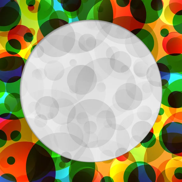 Abstraktní barevné pozadí s kruhem — Stockový vektor