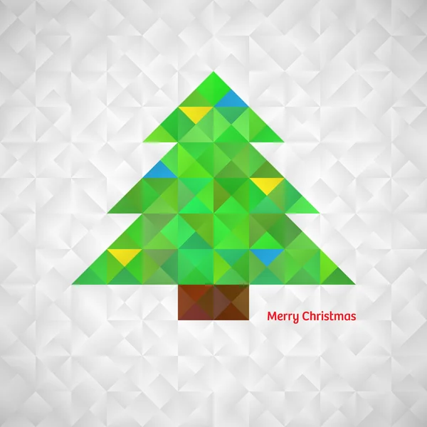 Fondo abstracto con árbol de Navidad Gráficos Vectoriales