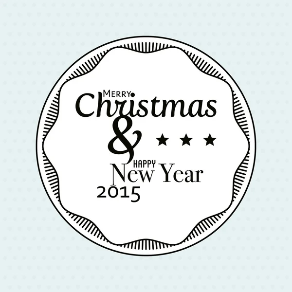 Merry Christmas and Happy New Year background — Stock Vector