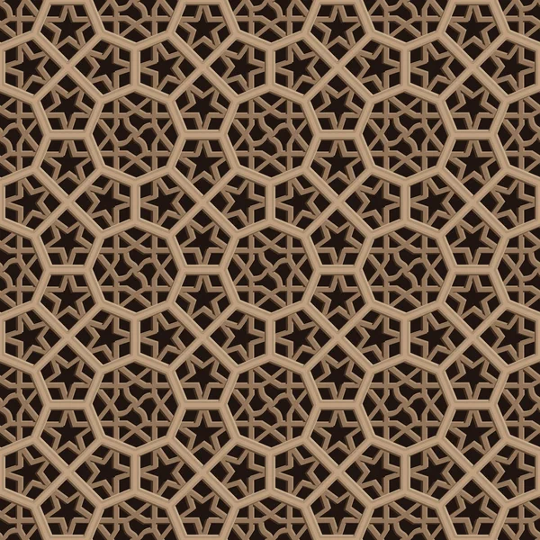 Moroccan Pattern. Mosaic Tiles — Stock Vector