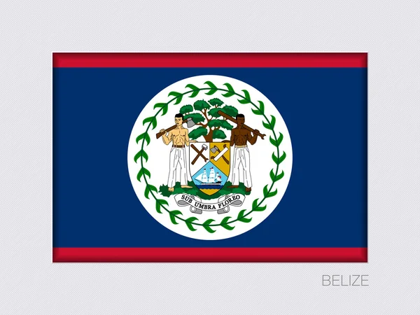 Vlajka Belize. Obdélníkový oficiální vlajka s podílem 2:3 — Stockový vektor