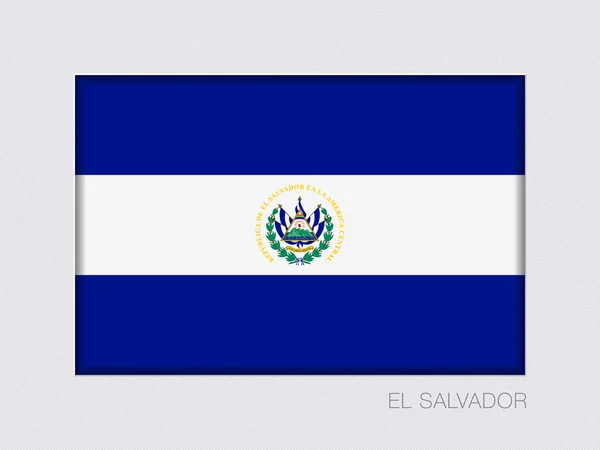 Bandeira de El Salvador. Bandeira oficial retangular com proporção 2 — Vetor de Stock