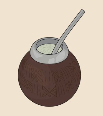 Yerba Mate Çayı. Arjantin Geleneği İçin Calabash Madalyası