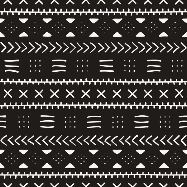 아프리카 Vector Seamless Tribal Pattern 전통적 민족의 당신의 디자인용 식품을 — 스톡 벡터