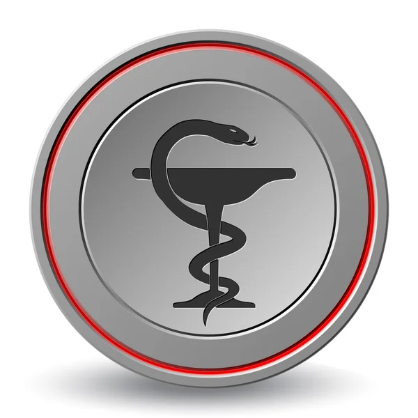 Médecine serpent symbole — Image vectorielle