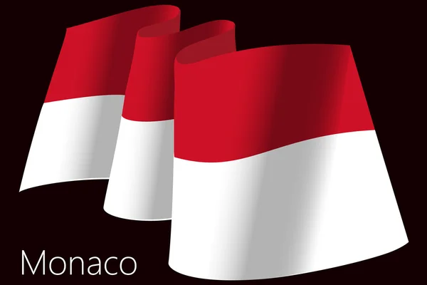 Bandera de Monaco — Archivo Imágenes Vectoriales