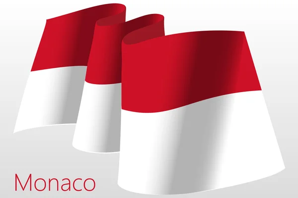 Flag of Monaco — Stock Vector