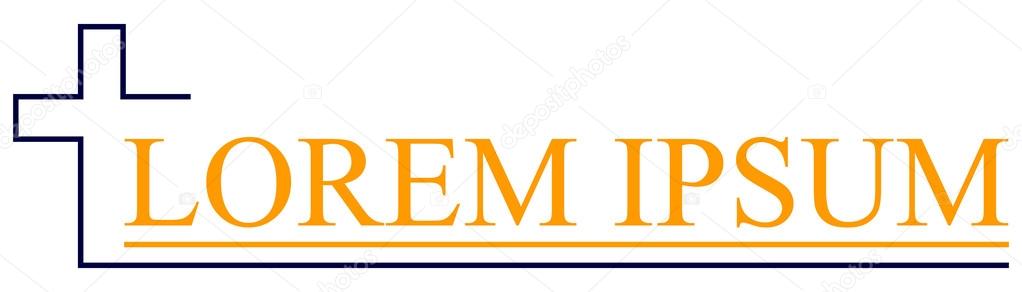 Logo for Church. Symbol of Christianity