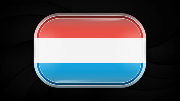 Luxembourg. Vector Flag Button Series — Stock Vector