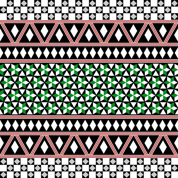 Tribal Seamless Pattern (en inglés). Antecedentes vectoriales étnicos . — Archivo Imágenes Vectoriales