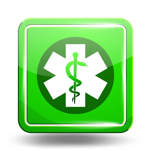 Medical Icon. Emergency Symbol. Green Set — Stock Vector