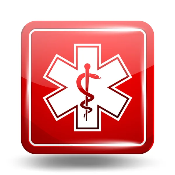 Medical Icon. Emergency Symbol. Red Set — Stock Vector