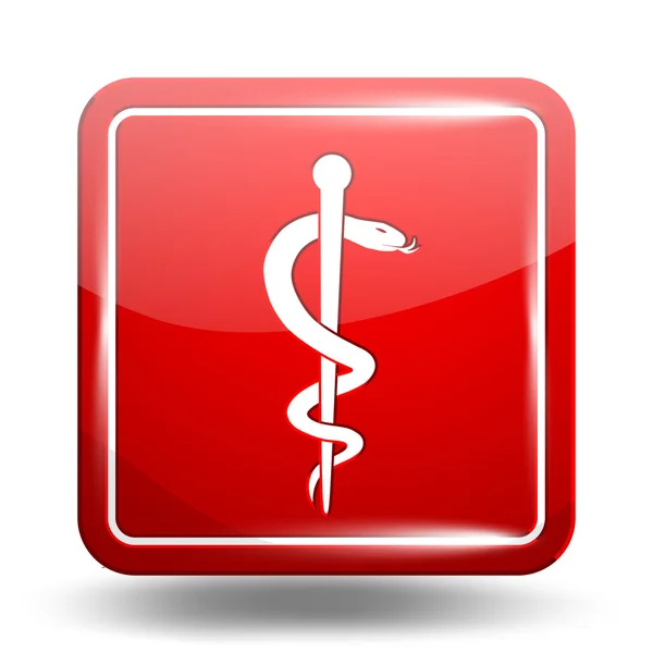 Lääketieteellinen kuvake. Hätäsymboli. Punainen sarja — vektorikuva