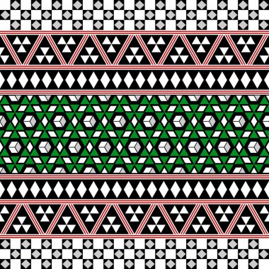 Kabile Seamless modeli. Etnik vektör arka plan