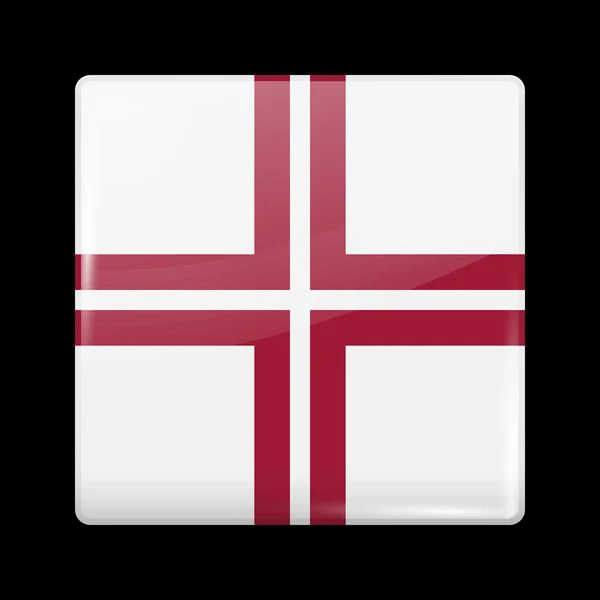 Flag of Latvia. Glossy Icons — Stock Vector