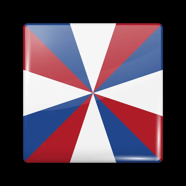 Bandeira da Holanda. Ícones brilhantes — Vetor de Stock