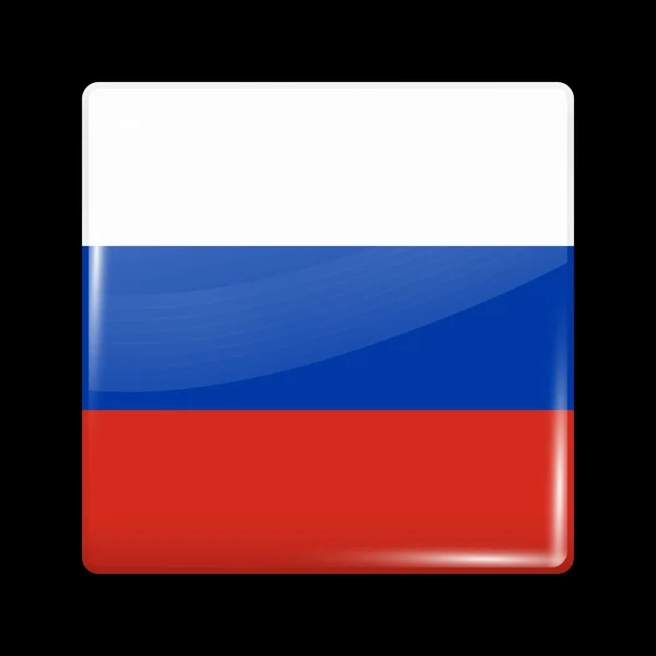 Flag of Russia. Glossy Icons — Stock Vector