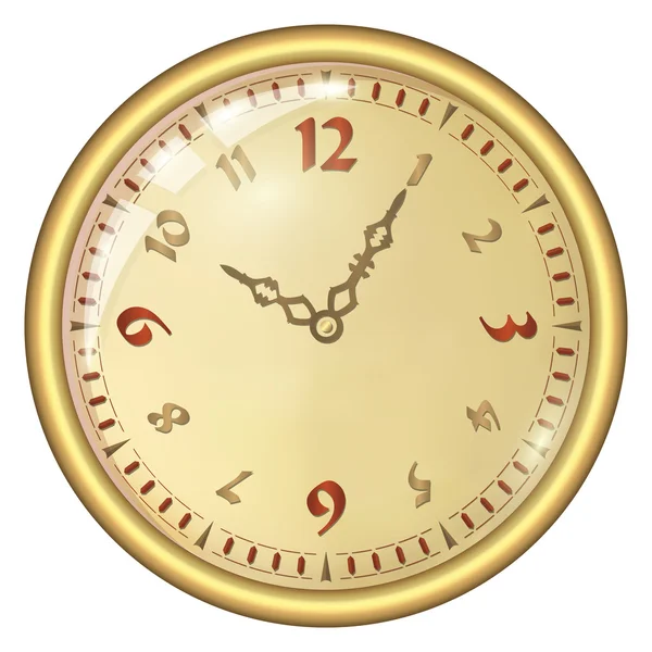 Аналоговые часы — стоковый вектор