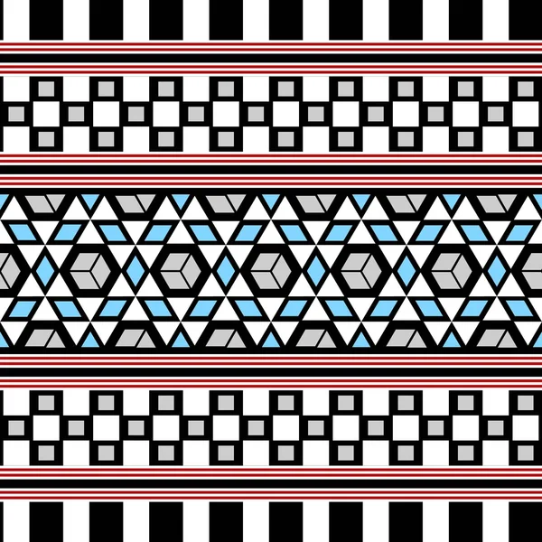 Tribal Seamless Pattern (en inglés). Antecedentes vectoriales étnicos — Archivo Imágenes Vectoriales