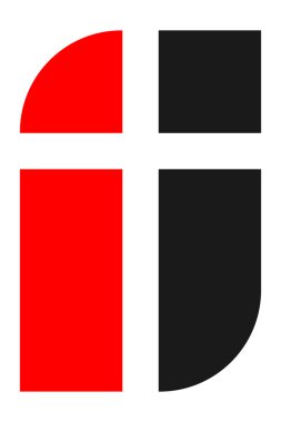 Kilise için logo. Logo çapraz. Hıristiyanlık sembolü