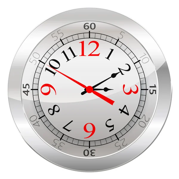 Beyaz bir arka plan üzerinde izole analog saat