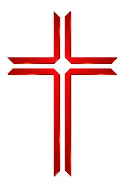 Kilise için logo. Logo çapraz. Hıristiyanlık sembolü