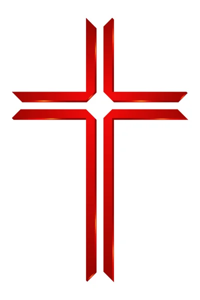 Logo für die Kirche. Kreuz-Logo. Symbol des Christentums — Stockvektor