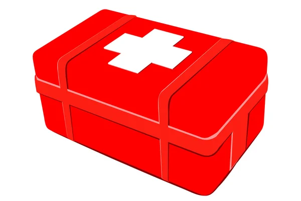 Kit di pronto soccorso. Attrezzature mediche — Vettoriale Stock