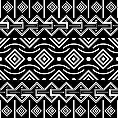 Kabile Seamless modeli. Etnik vektör arka plan