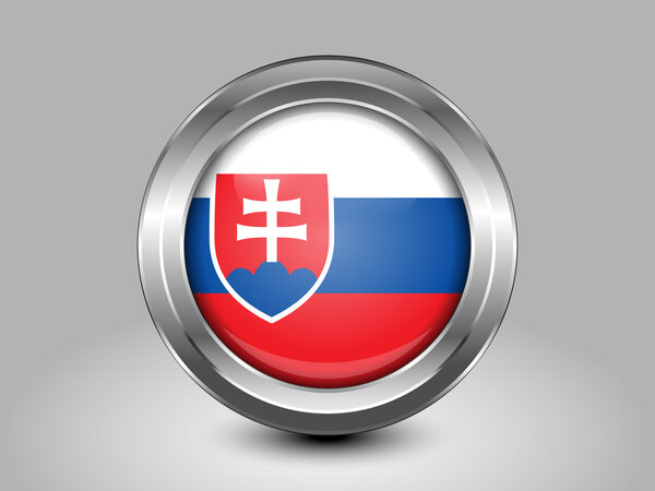 Флаг Словакии. Круглая икона
