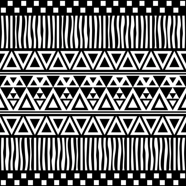 Tribal Seamless Pattern (en inglés). Antecedentes vectoriales étnicos — Archivo Imágenes Vectoriales