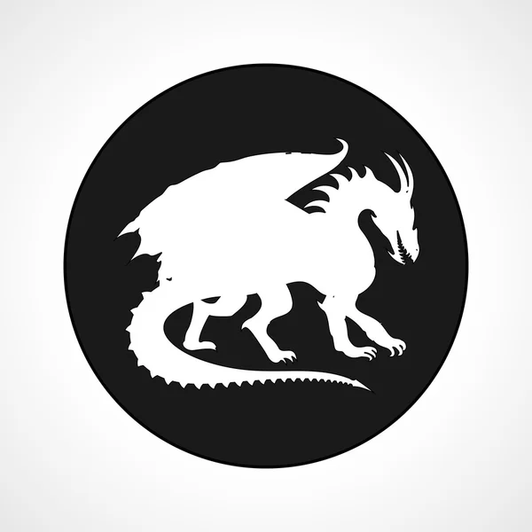 Icono del dragón — Vector de stock