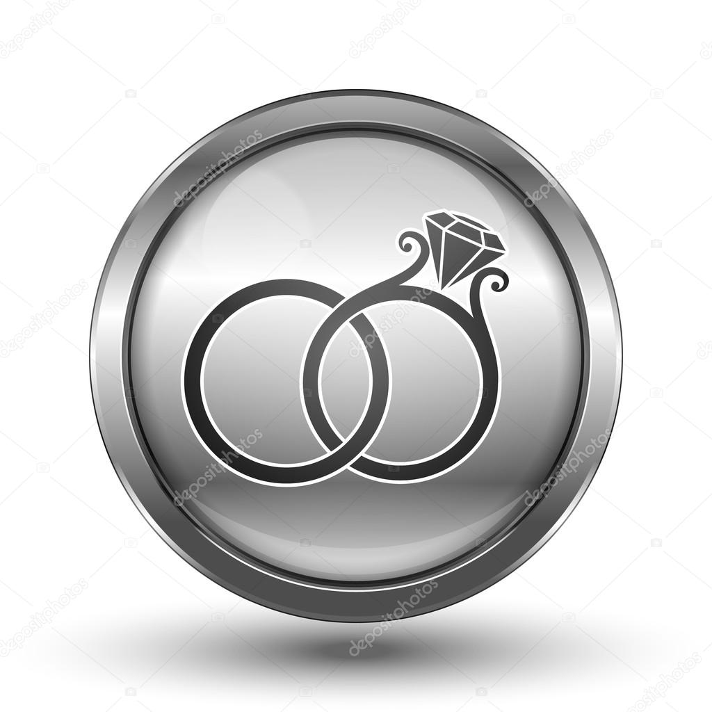 Wedding Rings Circle Icon