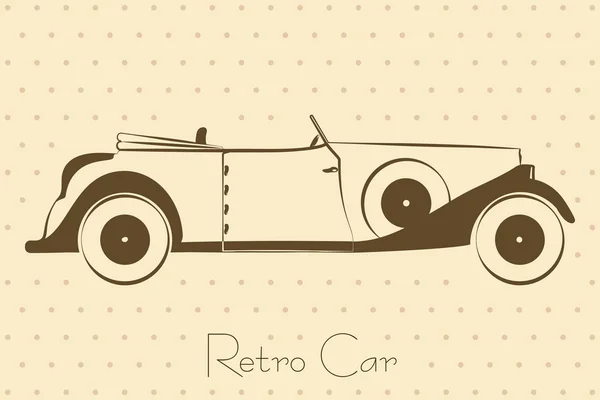 Vintage retro auto-achtergrond — Stockvector